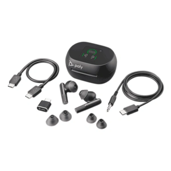 HP Poly Voyager Free 60 True Wireless Bluetooth fekete  fülhallgató