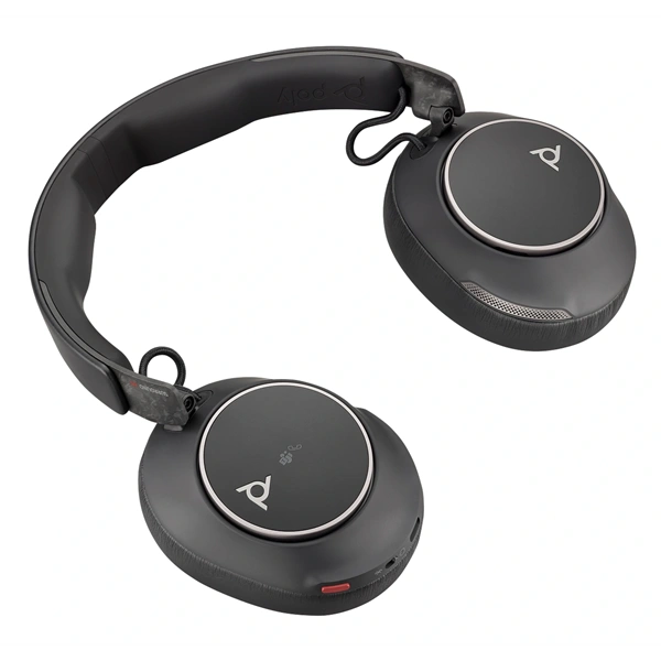 HP Poly Voyager Surround80 fekete vezeték nélküli fejhallgató +  USB-C/A adapter