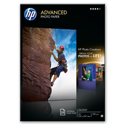 HP Q5456A advanced fényes A4 25lap fotópapír