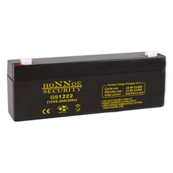 Honnor Security HS12-2,2 12V/2,2Ah zárt, gondozásmentes AGM akkumulátor