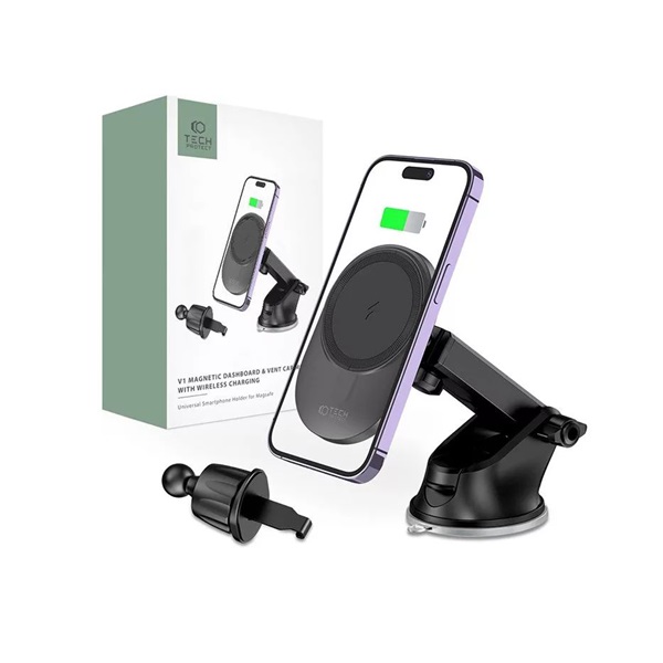 Haffner FN0499 V1 Magsafe kompatibilis mágneses autós tartó és töltő