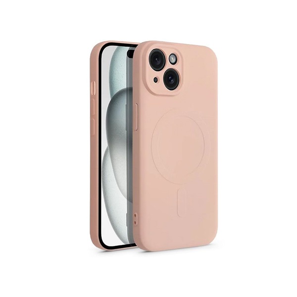 Haffner HF229091 Apple iPhone 15 Plus Mag Cover rózsaszín szilikon hátlap