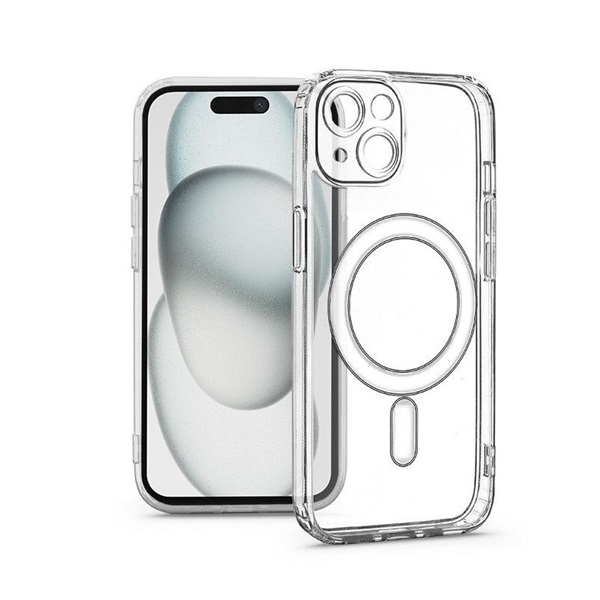 Haffner HF229114 Apple iPhone 15 Clear Mag Cover kameravédős átlátszó szilikon tok