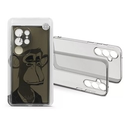 Haffner HF239045 Samsung SM-S928 Galaxy S24 Ultra Gray Monkey átlátszó szilikon hátlap