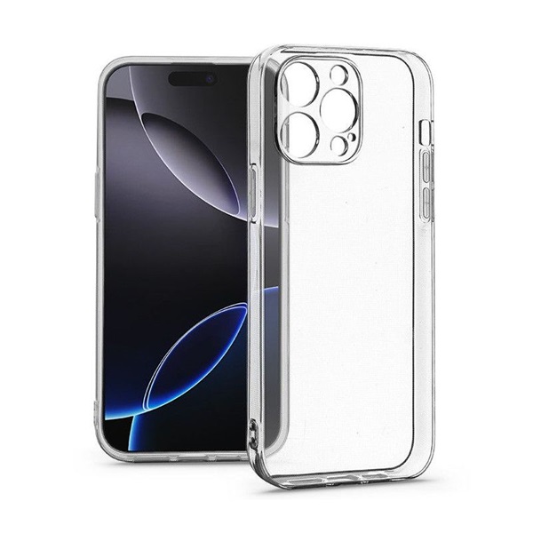 Haffner HF304897 Apple iPhone 16 Pro Clear Case kameravédős átlátszó szilikon tok