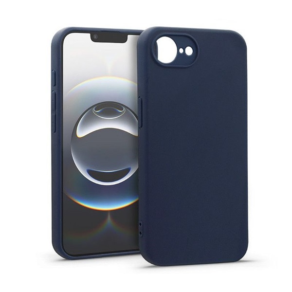 Haffner HF382130 Apple iPhone 16e kék Matt szilikon tok