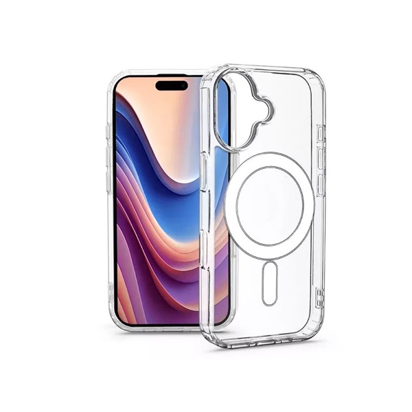 Haffner HF785434 Apple iPhone 16 Plus Anti Shock MagSafe átlátszó szilikon tok