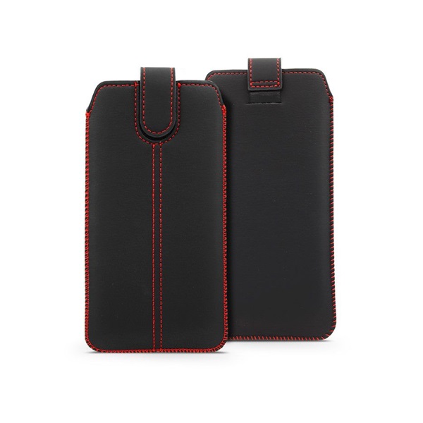 Haffner PT-6669 Ultraslim univerzális (170x89mm) fekete műbőr tok