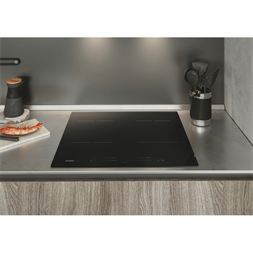 Haier HAISJ64MC fekete, beépíthető, indukciós, főzőzóna: 4, beépíthető méret: 56cm, főzőlap
