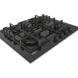 Haier HAVG5BF4S2B/1 fekete, beépíthető, gáz, főzőzóna: 4, beépíthető méret: 56cm, főzőlap