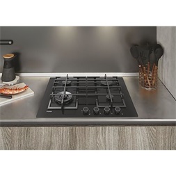 Haier HAVG5BF4S2B/1 fekete, beépíthető, gáz, főzőzóna: 4, beépíthető méret: 56cm, főzőlap