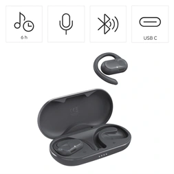 Hama 00184091 Spirit Open True Wireless Bluetooth szürke fülhallgató