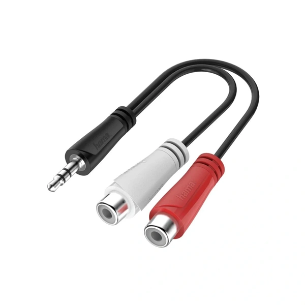 Hama 00200350 3,5mm jack apa - 2RCA sztereo adapter