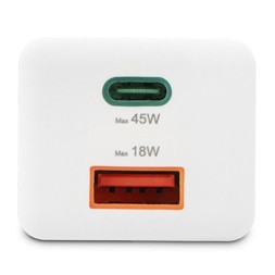 Hama 00201993 45W GAN PD QC USB/USB-C fehér hálózati töltő