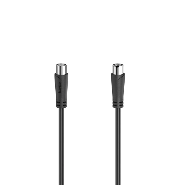 Hama 00205052 1,5m 90DB F-F fekete antenna kábel