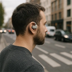 Hama 00221818 Spirit Open True Wireless Bluetooth homokszínű fülhallgató