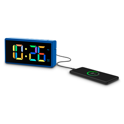 Hama 00222209 IBIZA USB kék digitális ébresztóra