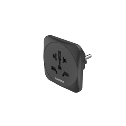 Hama 00223454 Világ - Európa fekte utazóadapter