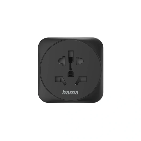 Hama 00223454 Világ - Európa fekte utazóadapter