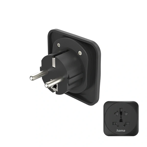 Hama 00223454 Világ - Európa fekte utazóadapter