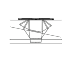 Hama 118079 Full Motion 90"-ig 600x400 ultravékony fali tartó konzol