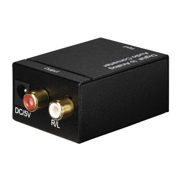 Hama 83180 "AC80" Digitális-Analóg (DAC) audio konverter (Újracsomagolt)