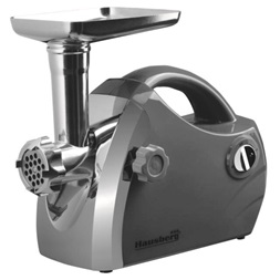 Hausberg HB-3430GR 1800W szürke elektromos húsdaráló réz motor
