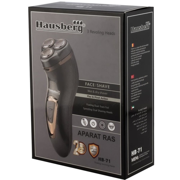 Hausberg HB-71 akkumulátoros körkéses férfi borotva