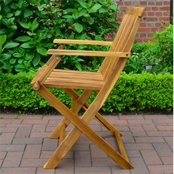 Hecht Basic Set 6 székes fa kerti bútor szett