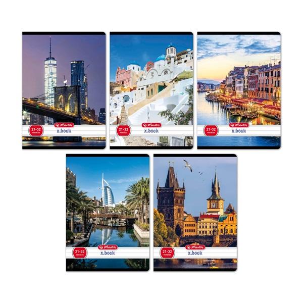 Herlitz City A5 21-32 vonalas füzet