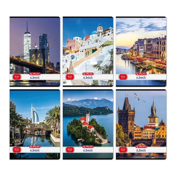 Herlitz City II A4 87-32 kockás füzet
