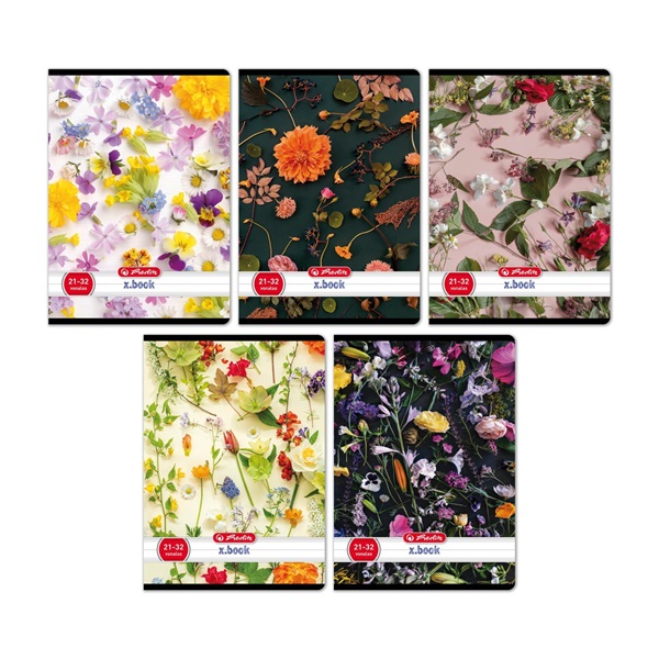 Herlitz Flower A5 21-32 vonalas füzet