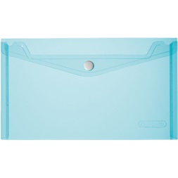 Herlitz PP A5 átlátszó kék patentos tasak