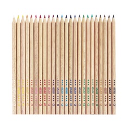Herlitz natúrfa 24db-os vegyes színű színesceruza készlet