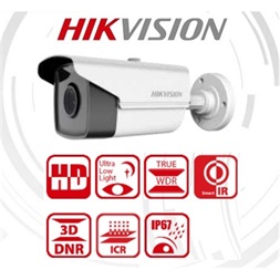 Hikvision DS-2CE16D8T-IT3F kültéri, 2MP, 3,6mm, IR60m, 4in1 HD analóg csőkamera
