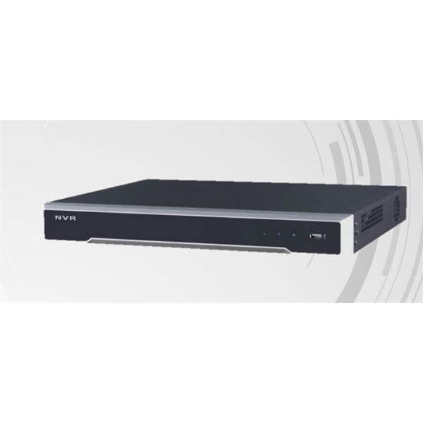 Hikvision DS-7616NI-I2/16P 16 csatorna/H265/160Mbps rögzítés/2x Sata/16x PoE hálózati rögzítő(NVR)