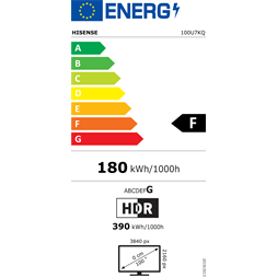 Hisense 100" 100U7KQ 4K UHD Smart Mini-LED ULED TV (Újracsomagolt)