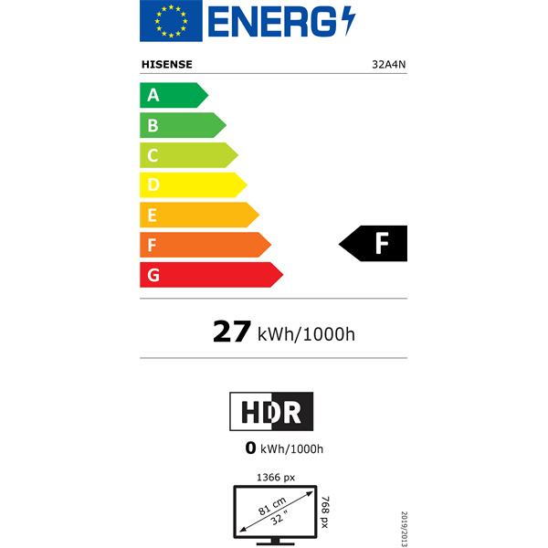 Hisense 32" 32A4N HD Smart LED TV