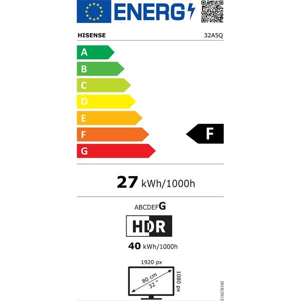 Hisense 32" 32A5Q Full HD Smart QLED TV (Újszerű)