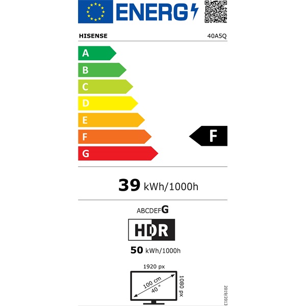 Hisense 40" 40A5Q Full HD Smart QLED TV