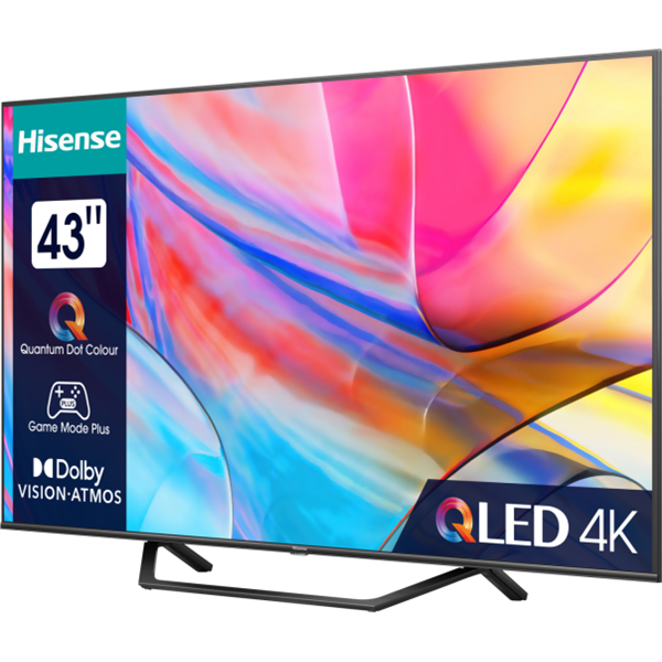 Hisense 43" 43A7KQ 4K UHD Smart QLED TV (Újracsomagolt)