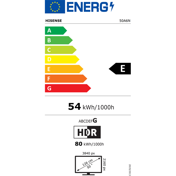 Hisense 50" 50A6N 4K UHD Smart LED TV (Újszerű)