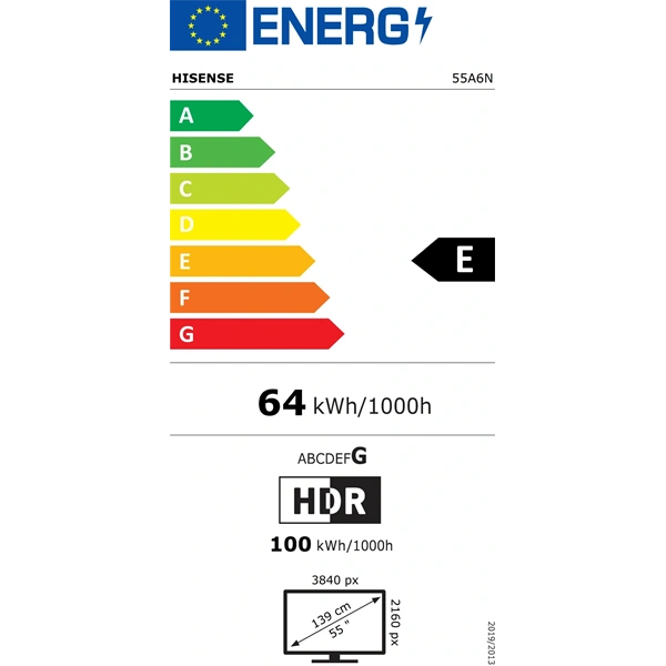 Hisense 55" 55A6N 4K UHD Smart LED TV (Újszerű)