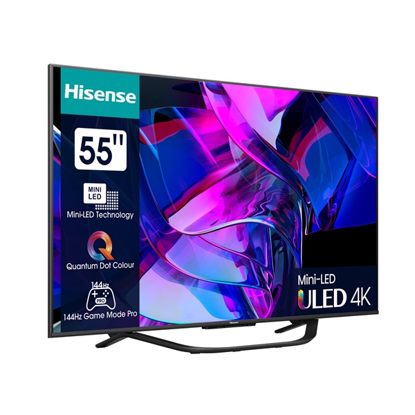 Hisense 55" 55U7KQ 4K UHD Smart MiniLED TV (Újracsomagolt)