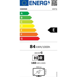 Hisense 65" 65E7Q 4K UHD Smart QLED TV