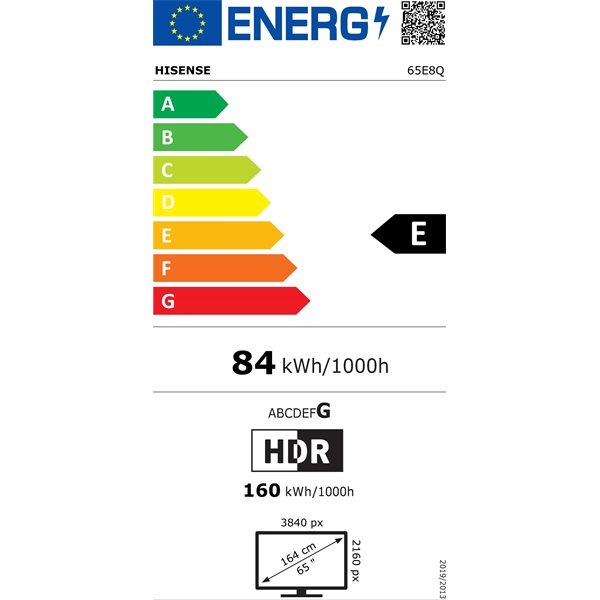 Hisense 65" 65E8Q 4K UHD Smart MiniLED ULED TV