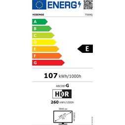 Hisense 75" 75E8Q 4K UHD Smart MiniLED ULED TV