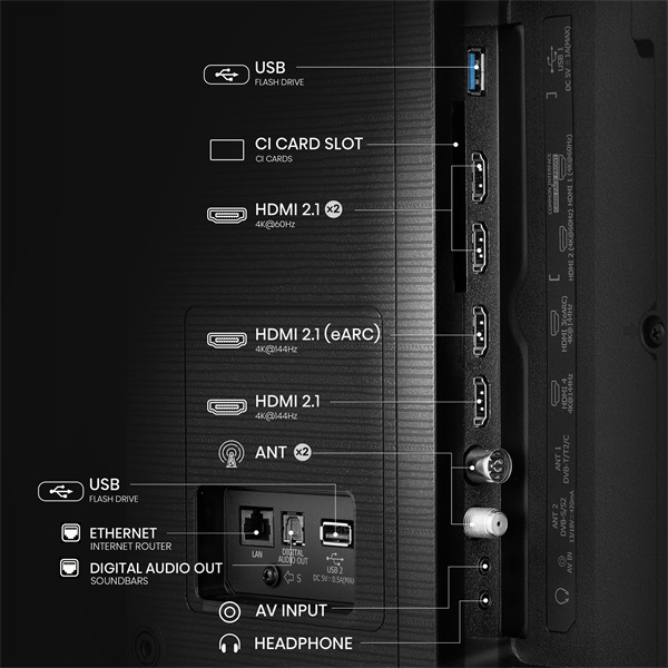 Hisense 85" 85E7QPRO 4K UHD Smart Gamer QLED TV