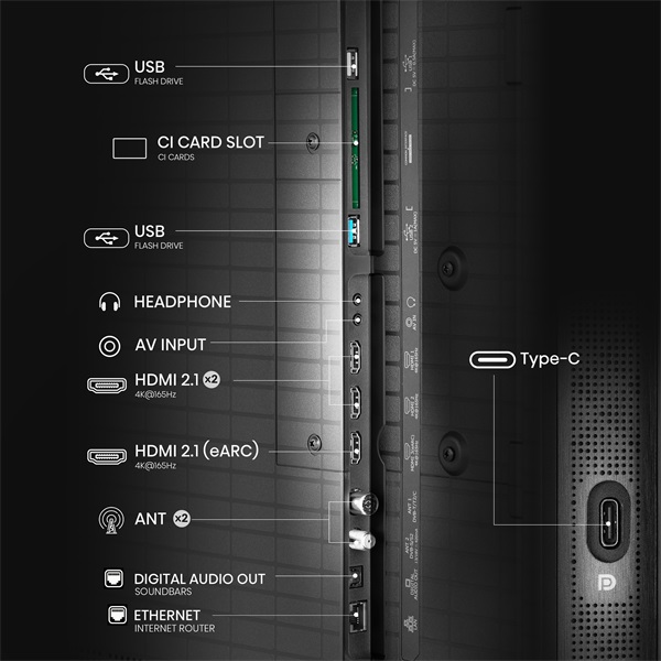 Hisense 85" 85U8Q 4K UHD Smart MiniLED ULED TV