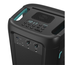 Hisense Party Rocker One fekete Bluetooth hangszóró + mikrofon (Újracsomagolt)